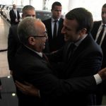 Emmanuel Macron a reçu un accueil chaleureux à Alger. Ici, avec Ramtane Lamamra. New Press